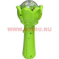 Игрушка крутящаяся с музыкой и светом в виде цветка - фото 113072