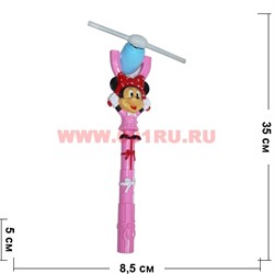 Игрушка крутящаяся «Минни Маус» со звуком и светом - фото 113079