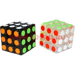 Игрушка кубик (341) головоломка 2 цвета «таблетка» - фото 113153