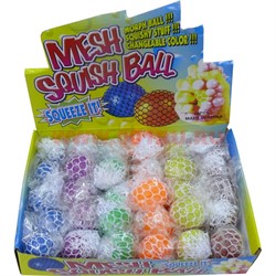 Игрушка Антистресс 24 шт Mesh Sqish Ball - фото 114091