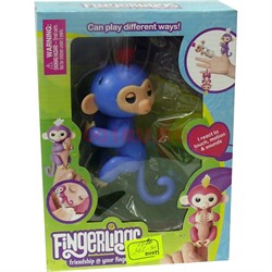 Игрушка Обезьянка на палец Fingerlings на 20 звкуков - фото 114910