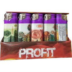 Зажигалка газовая Profit «советские рубли» 50 шт/уп - фото 115191