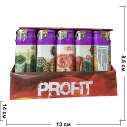 Зажигалка газовая Profit «советские рубли» 50 шт/уп - фото 115192