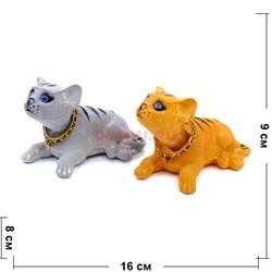 Кошка с качающейся головой в авто 12 шт/упаковка - фото 115599