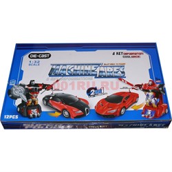 Машинка трансформер Die Cast 12 шт Machine Ares - фото 115945