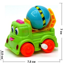 Игрушка заводная «Бетономешалка» 12 шт/упаковка - фото 116771