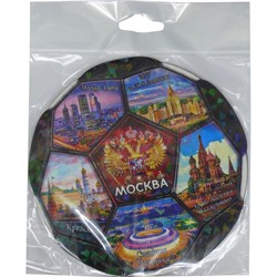 Магнит в виде футбола 6 шт «Москва» - фото 117395