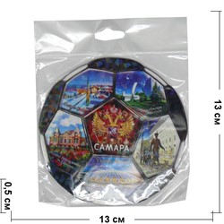 Магнит в виде футбола 6 шт «Самара» - фото 117403