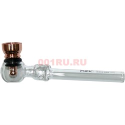 Трубка курительная D&K стеклянная «череп» 8342 - фото 117507
