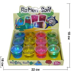 Лизун мялка в стаканчике RaMen Soil 12 шт/уп - фото 117769