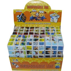 Игрушка кубик головоломка «Гадкий Я» 12 шт/уп - фото 117792