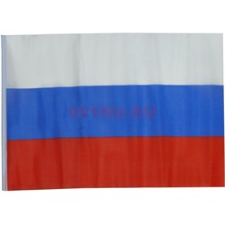 Флаг РФ триколор атласный без герба 90x145 см - фото 118763