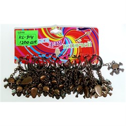 Брелок металлический (KL-914) черепа 12 шт/упаковка - фото 120446