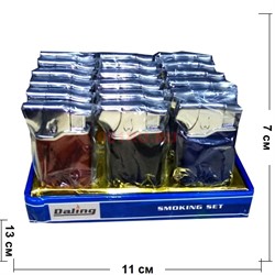 Зажигалка газовая трубочная 3 цвета 18 шт/уп - фото 120800