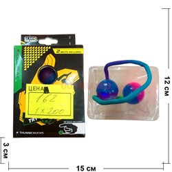 Игрушка антистресс Thumb Chucks силиконовая с подсветкой - фото 120885