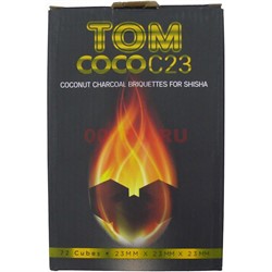 Уголь для кальяна Tom Coco 23 мм кокосовый 1 кг 72 кубика - фото 121209