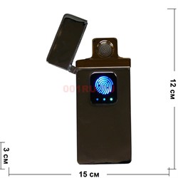 Зажигалка USB (от прикосновения) 4 цвета - фото 122617