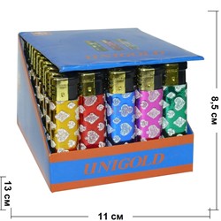 Зажигалка Unigold «карточная масть» 50 шт/уп - фото 122700