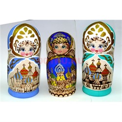 Матрешка 5-ка «Храм» 17 см - фото 124616