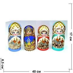 Матрешка 5-ка «Храм» 17 см - фото 124617