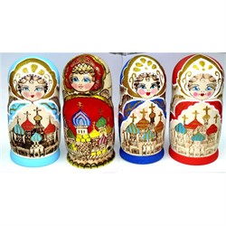 Матрешка 7-ка «Храм» 22 см - фото 124618