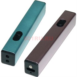 Зажигалка USB разрядная квадратная 5 цветов - фото 125073