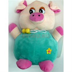 Свинка мягкая игрушка (Pig-31) символ года 6 шт/уп - фото 125748