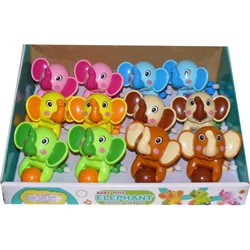 Заводная игрушка "слоник", цена за 12 шт - фото 125873
