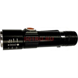 Фонарь металлический BL-616 с зумом на аккумуляторе - фото 129078