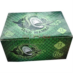 Уголь кокосовый Coco Mamba 72 кубика 25 мм 1 кг - фото 129084