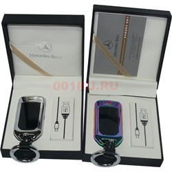Зажигалка USB Mersedes-Benz двойная разрядная (брелок) - фото 132003