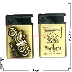 Зажигалка газовая 2 вида турбо «Vintage Car & Marlboro» - фото 132048