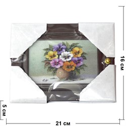 Ключница деревянная 16x21 см (рисунки в ассортименте) - фото 132528