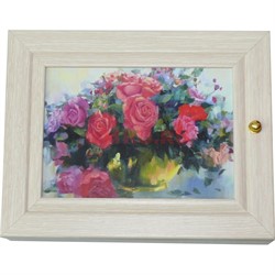 Ключница деревянная 19x24 см (рисунки в ассортименте) - фото 132533