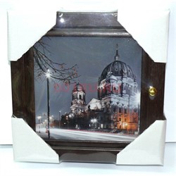 Ключница деревянная 23x23 см (рисунки в ассортименте) - фото 132539