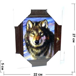 Ключница деревянная 27x22 см (рисунки в ассортименте) - фото 132550