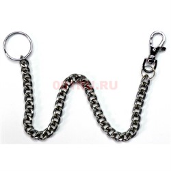 Цепочка металлическая (арт.44) «граненая толстая» 37 см 12 шт/уп - фото 132600