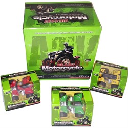 Мотоцикл Die Cast Cross Country 12 шт/уп - фото 133327