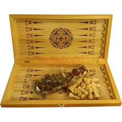 Игра настольная 3-в-1 (шахматы, шашки, нарды) 50 см - фото 133343
