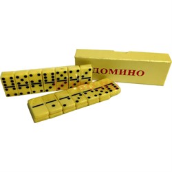 Домино малое пластиковое 28 костей (RKJ-1219) в цветной упаковке - фото 133541