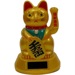 Кот Манеки-Неко на солнечных и обычных батарейках - фото 134009