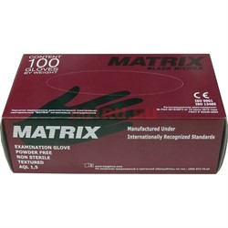 Медицинские перчатки «Matrix» нитриловые, неопудренные 50 пар - фото 134237