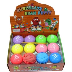 Пластилин легкая глина M&M's цветной 12 шт/уп 480 шт/кор - фото 134448