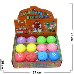 Пластилин легкая глина M&M's цветной 12 шт/уп 480 шт/кор - фото 134449