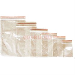 Фасовочные пакеты 100 шт Гриппер Zip Lock 14х20 см 70 мкм - фото 136236