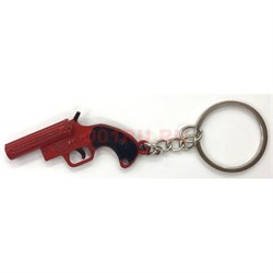 Брелок (KY-457) металлический «Пистолет» 12 шт/упаковка - фото 136346