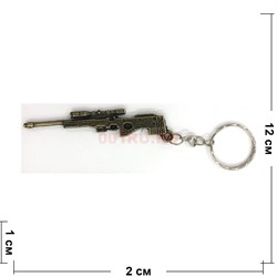 Брелок (KY-530) металлический «Винтовка» 12 шт/упаковка - фото 136353