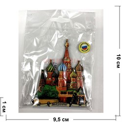 Магнит «Храм Василия Блаженного» (MS-13) деревянный - фото 137078