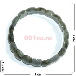 Браслет из лабрадора прямоугольный округлый - фото 138614