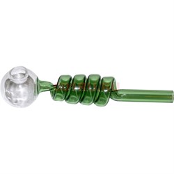 Трубка стеклянная цветная « спираль oil pipe» 4 витка - фото 140876